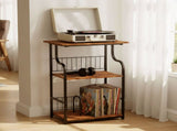 Levede Side Table 3-Tier Storage Shelf Modern Table NI1068-BR-AU
