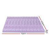 Giselle 8cm Memory Foam Mattress Topper Lavender Infused Bamboo Cover 7-Zone Queen MATTRESS-TOP-7Z-8LA-Q