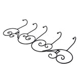 Coat Hook Hanging Door Wall Hanger Kitchen Bathroom Hanger with 5 Hook Bracket for Towel Clothes Hat V1294-YM0710-3117210135311