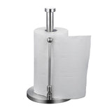 Paper Towel Holder, Paper Towel Dispenser Standing Weighted Base Non Slip, Spring Arm for Easy Tear, V1192-AZ-W-15750