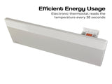 Noirot Spot Plus 2000W Electric Panel Heater Timer & Castors - Silent & Allergy-Free - Refurbis 7358-7T
