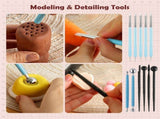 36PCS Pottery Tools and Supplies, Ceramic Polymer Tools Kit, Clay Tools Sculpting Set for Pottery V1188-MS-825-008