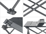 Roll Up Camping Table with Carry Bag, Lightweight Aluminium Table for Picnics, BBQs, Travel and V1189-LC-AMZ-00056