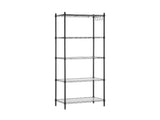 Artiss 5-Tier Kitchen Rack Shelf Shelving Unit 55x30x150CM Adjustable Metal Storage Shelves Black KR-MEL-5S-55-BK