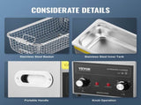 3L Ultrasonic Cleaner with Heater Timer & Basket, Professional Digital Sonic Cavitation Machine, V952-XNKZCSBQXJ3LRE6AMV3