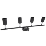 Tracking Lights Ceiling LED 4 60W Adjustable Angle Foldable Matte Black 4 Light Tracking Lighting V1294-YM0703-3119230078411