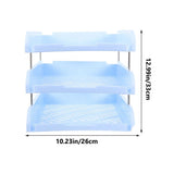 Space-Saving Desk Paper Organizer, Multi-Compartment Stationery Storage for Office and Home Desk V1370-AZ4-14025