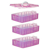 Organizer,3-Tier Craft Organizers and Storage,Stackable Storage Containers with 30 Compartments V1192-AZ-W-31832