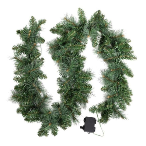 Jingle Jollys 1.8m Christmas Garland with LED lights Party Xmas Decorations XM-TR-GAR-6FT-LED