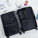 5-Piece Black Compression Packing Cube Set, Water-Resistant Luggage Organizers for Suitcases and V1188-MS-731-002
