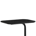 Sarantino Beveled Edge C-Shaped Side Table - Black TBL-NTD-589-19