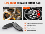 Front&Rear Rotors Disc Brake Pads Kit for 14-18 Chevy Silverado Gmc Sierra 1500 V952-QCCCPTZSILVEW8IC2V0