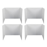 4pcs Classroom Privacy Shields Easy to Clean Quick Installation Plastic Desk Divider Boards for V1294-YM0901-3117230280611