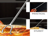 Practical Stainless Steel Meat Turner Hook for Home Barbecue and Cooking Tasks V1369-AZ3-W-18282