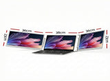 Devanti Triple Portable Monitor Laptop Screen Extender 15.6" Dual Display FHD IPS PM-S10-SI