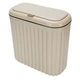 Slim Trash Can with Lid Bathroom Garbage Can with Pop Up Lid Waste Basket for Bathroom Kitchen V1294-YM0901-3117250028711