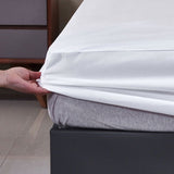 Waterproof Bed Sheet with Breathable Fabric, Queen Size 182x216cm Mattress Protector for Spill V1366-AZ2-W-14900