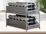 Pull Out Cabinet Organizer 2 Tier Carbon Steel Mesh Large Capacity Easy Maintenance Sliding Basket V1294-YM0706-3118230202311