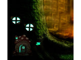 Mushroom House Door Luminous Garden Ornament - Multicolor V1263-JX-941