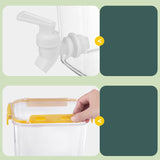 Cold Water Kettle Large Capacity Thicken Faucet Sealed Drink Storage Pot for Kitchen Yellow3.5L V1294-YM0716-3118220167114
