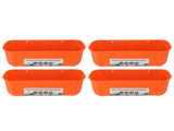 4pcs Large Chicken Feeder Feed Trough with Clips Hanging Fence Feeders for Goat Duck Goose Livestock V1294-YM0901-3111240029114