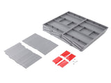 Foldable Expandable Desk Organizer Double Row Multi Level Drawer Organizer Tray for Jewelry Cosmetic V1294-YM0901-3117240180812