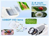 Children's 1000X Digital Microscope 2.4 Inch IPS Screen Portable Mini LED Microscope with Photo V1232-ETXWJ004
