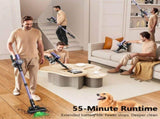 Cordless Vacuum Cleaner, 55Kpa/55mins Self-Standing Powerful Stick Lightweight Vacuum Cleaner for V1313-AU-H28V