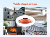 Metal Roof Pipe Flashing Boot Fits 254-483 mm Pipe High Temp Red Silicone V952-WDGDTGQHSGJL4E100V0