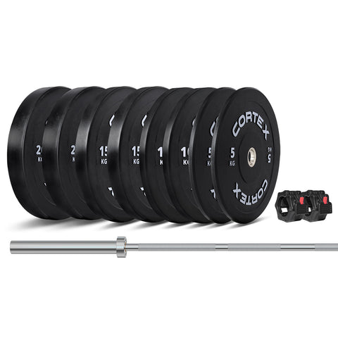 CORTEX 120kg Black Series V3 Bumper Plate Set V420-CSWP-OBPV3ST-C