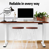 Artiss Standing Desk Motorised Dual Motor 120CM Walnut HASD-268-WHDF-WADB-120
