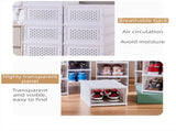Transparent Grey 6-Layer Foldable Shoe Storage Tower with Transparent Display Panel & Back V888-ELOSUNG45711