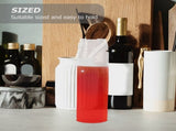 6Pcs Plastic Salad Dressing Squeeze Bottles White Kitchen Accessories V1366-AZ2-W-14308