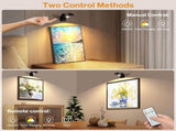 Rechargeable Picture Lights, 6 Pack Black Wireless Art Lights with Remote and Touch Control, 3 V1171-CC-BOM001347