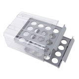 Egg Drawer Double Layer Transparent 32 Lattice Large Capacity Egg Storage Box for Refrigerator Grey V1294-YM0716-3118220147111