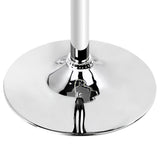 Artiss Bar Table Gas Lift Round White BA-K-TB304-WH
