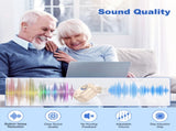 Rechargeable In-the-Ear Hearing Aids with Charging Case and LCD Display Ultra-Compact Sound V1107-CS-BLCFS