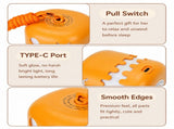 3PCS Dual-Sided Halloween Pumpkin Fun Lantern - Rechargeable Pull Cord LED Night Light with 7-Color V888-ELOSUNG55152-3