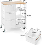 Kitchen Island on Wheels with Storage V178-68184