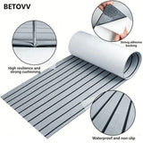 EVA Foam Boat Floor Mat 240x30x0.6 cm Light Grey V1102-DSZ-BOAT-FRE58