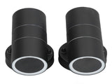 2Pcs GU10 Stainless Steel Outdoor Wall Sconce Waterproof LED Cylinder Up Down Wall Light for Yard V1294-YM0715-3119210323212