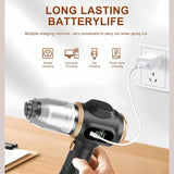 8-piece Black Handheld Cordless Vacuum Cleaner & Air Duster 2-in-1, Portable Car and V888-ELOSUNG53351