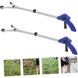 2 Pcs Ramasse Dechets Pliable in Aluminum Tool of Prehension Ergonomique for Garden and Cleaning V1237-MS-626-270