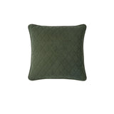 Bianca Lester Olive Velvet Square Filled Cushion 43 x 43cm V442-BCA-CUSHION-LESTER-OLIVE-SQ