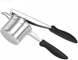 Potato Ricer, 304 Stainless Steel Manual Potato Press with Silicone Handle, Dishwasher Safe Kitchen V1258-DP02-C-12