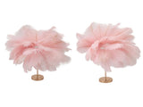 Feather Table Lamp 3 Color Dimmable Touch Switch USB Plug in Romantic Modern Decorative Bedside V1294-YM0521-3119230059413