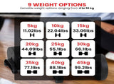Powertrain Eon Dial Up 45KG Adjustable Dumbbell - Black DMB-B14-045-1
