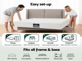 Giselle 20cm Memory Foam Mattress Green Tea King FOAM-C-MFM-PURE-H20-K