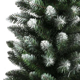 Jingle Jollys Christmas Tree 1.8m Xmas Tree Decorations Snowy 300 Tips XM-TR-SLIM-6F-SNOW