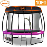 Kahuna Trampoline 10 ft with Roof - Pink TRA-KAH-10-PK-RF